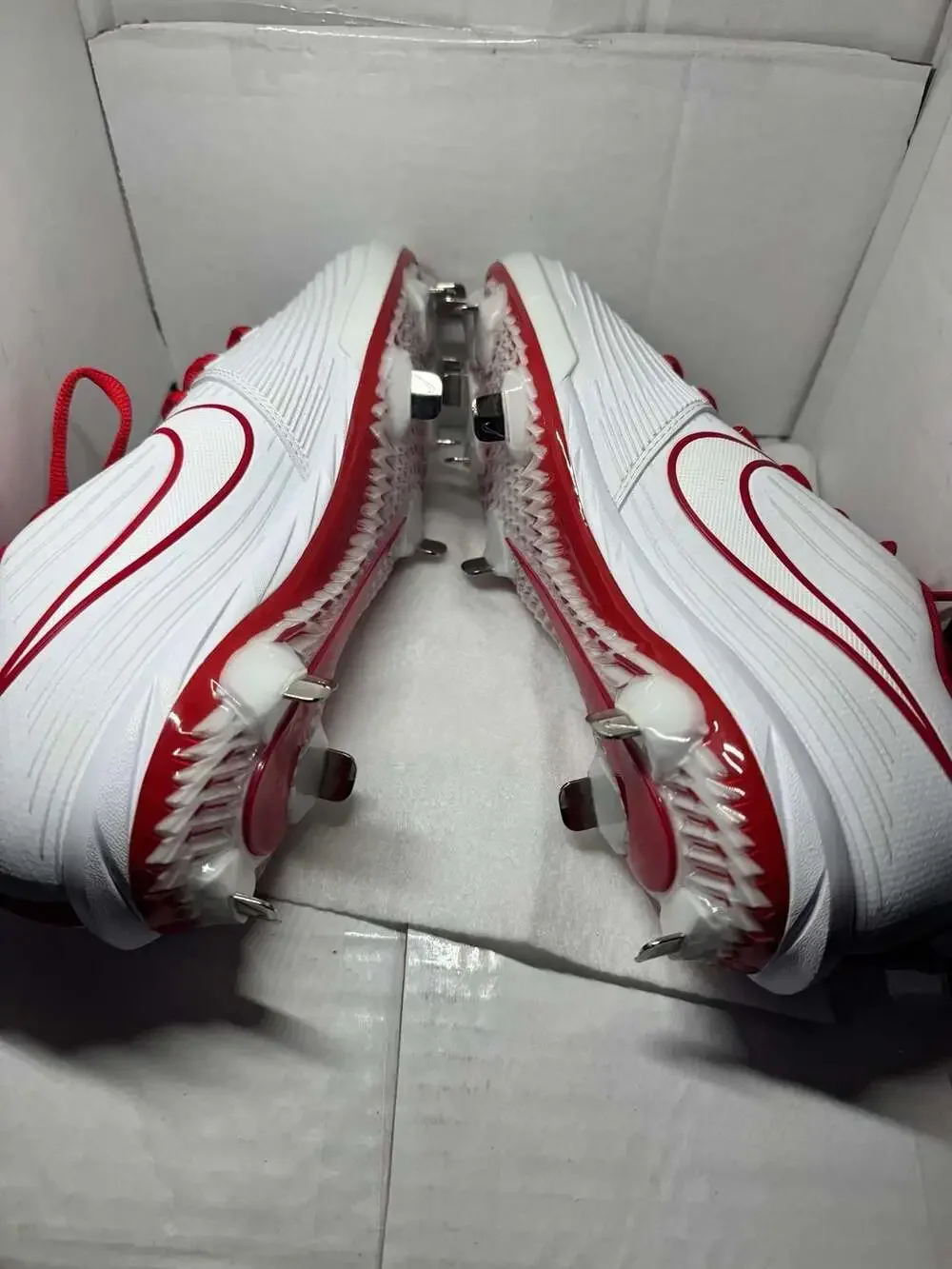 Nike Lunar Hyperdiamond 3 Pro Women's Metal Softball Cleats Wt University Red